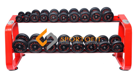 <strong><center>Dumbbell Fixed Set W/ Rack 2,5-20 Kg X-Gym 5x10</center></strong>