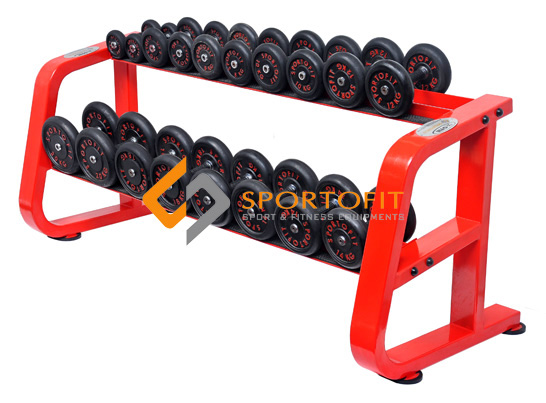 <strong><center>Dumbbell Fixed Set W/ Rack 2,5-20 Kg X-Gym 5x10</center></strong>